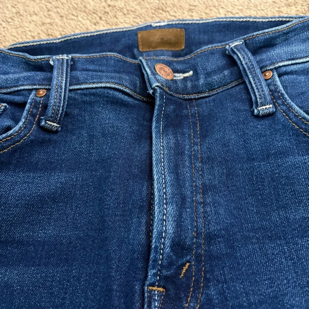 Mother Women’s Size 28 The Mid Rise Rambler Zip Ankle Coastal Colors Denim Jeans - Picture 3 of 15